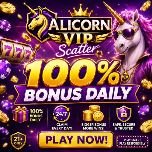ALICORNVIP Scatter 100% Bonus Daily